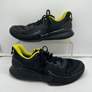 Kobe Bryant Nike Shoes Mens 7.5 Mamba Focus AJ5899-001 Black Yellow